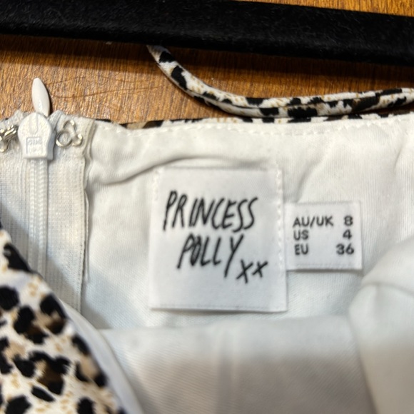 EUC!!⭐️⭐️Adorable Princess Polly cheetah print spaghetti strap dress, size 4 - Picture 3 of 3